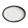Maxwell & Williams Granite Oval Plate - 13.5" - Black - 4 Pack