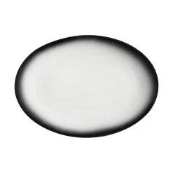 Maxwell & Williams Granite Oval Plate - 13.5" - Black - 4 Pack