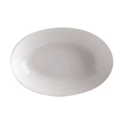 Maxwell & Williams Basic Oval Bowl - 10" X 6.75" - White - 4 Pack