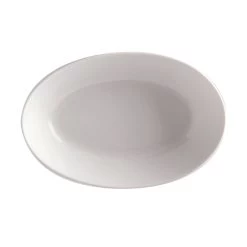Maxwell & Williams Basic Oval Bowl - 8" X 5.5" - White - 4 Pack