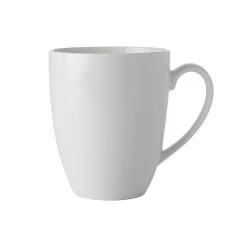 Maxwell & Williams Basic White Coupe Mug, 4 Pack