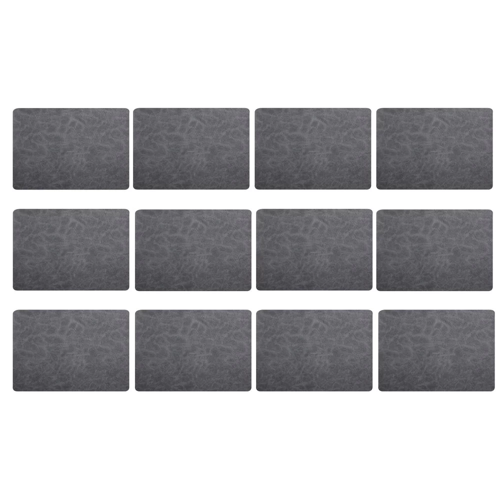 Maxwell & Williams Leather Placemat - Grey - Pack Of 12 3 Maxwell & Williams Leather Placemat - Grey - Pack Of 12