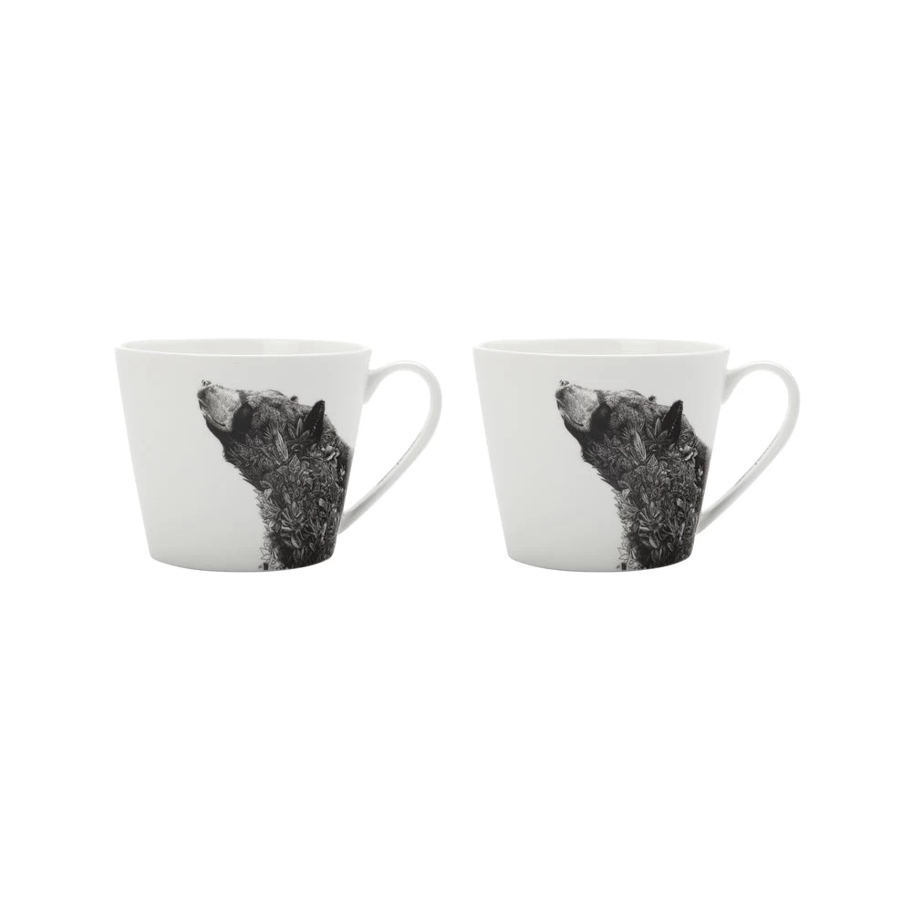 Maxwell & Williams Mug - Asiatic Black Bear - Pack Of 2 3 Maxwell & Williams Mug - Asiatic Black Bear - Pack Of 2