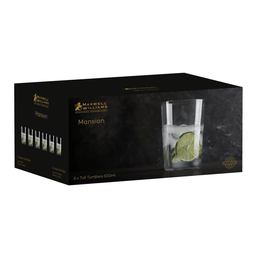 Maxwell & Williams Mansion Tall Tumbler - 6 Pack 3 Maxwell & Williams Mansion Tall Tumbler - 6 Pack