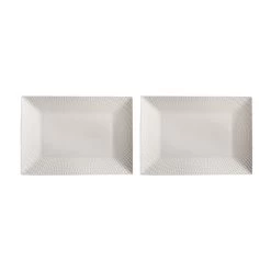 Maxwell & Williams Diamonds Platter - 25 Cm L X 18 Cm W - Pack Of 2