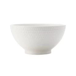 Maxwell & Williams Diamonds Rice Bowl - 6" - White - 6 Pack