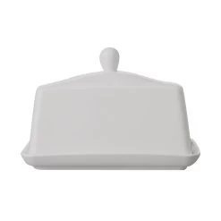 Maxwell & Williams Basic Butter Dish - White - 2 Pack
