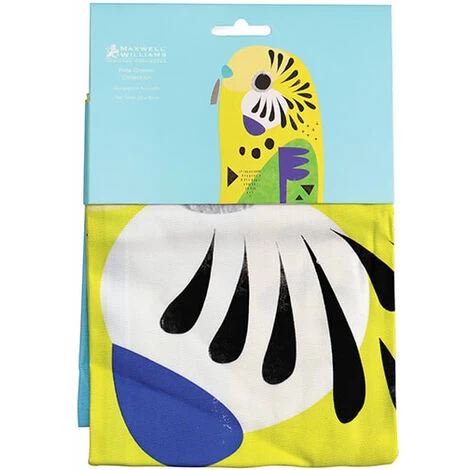 Maxwell & Williams Pete Cromer Tea Towel Budgerigar 4 Maxwell & Williams Pete Cromer Tea Towel Budgerigar - Image 2