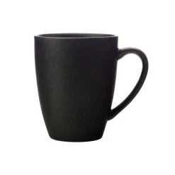 Maxwell & Williams Caviar Coupe Mug - 400ml - Black - 4 Pack