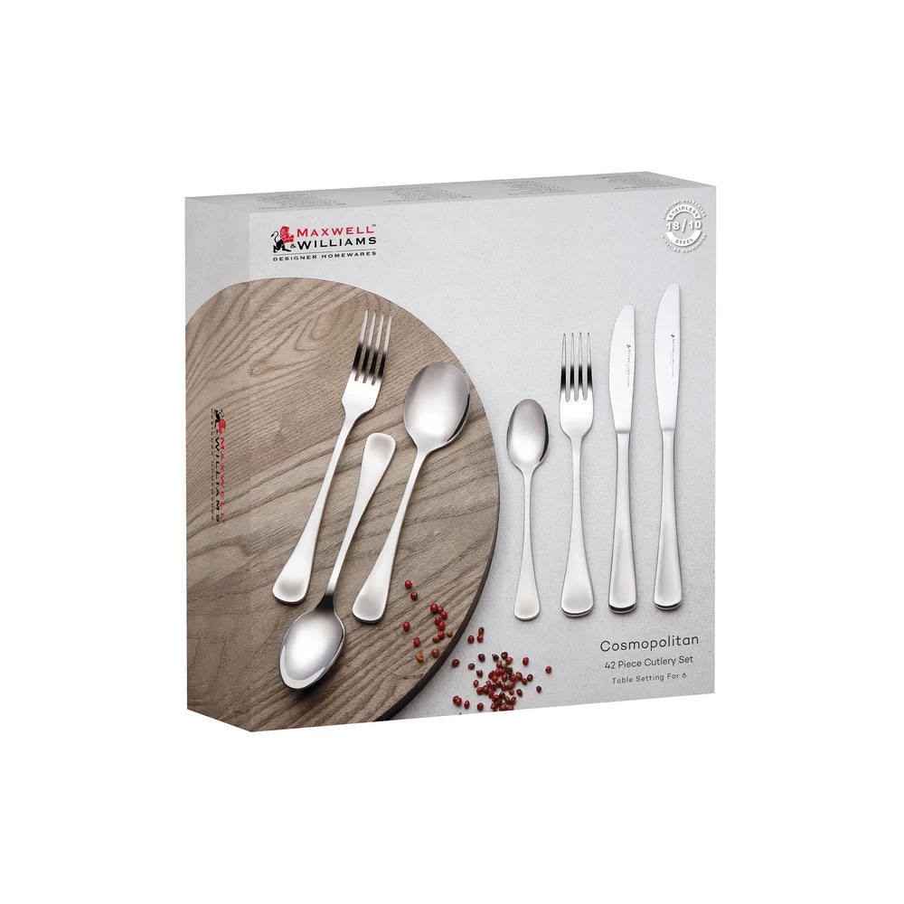 Maxwell & Williams Cosmopolitan 42-Piece Cutlery Set 4 Maxwell & Williams Cosmopolitan 42-Piece Cutlery Set - Image 2