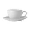 Maxwell & Williams Basic White Coupe Demi Tasse Cup & Saucer, 4 Pack