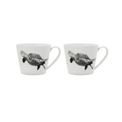 Maxwell & Williams Mug - Green Sea Turtle - Pack Of 2