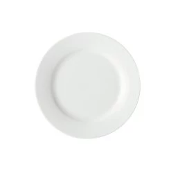 Maxwell & Williams Basic White Rim Entree Plate, 4 Pack
