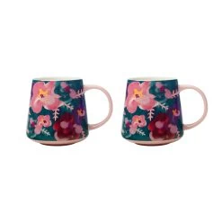 Maxwell & Williams Layla Mug - Pink - 400 Ml - Pack Of 2