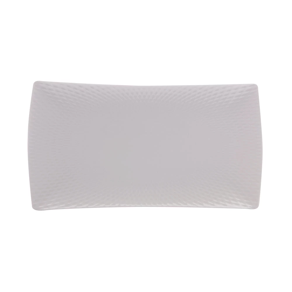 Maxwell & Williams Diamonds Rectangular Platter - Medium - 15" X 7.25" - White - 2 Pack 3 Maxwell & Williams Diamonds Rectangular Platter - Medium - 15" X 7.25" - White - 2 Pack