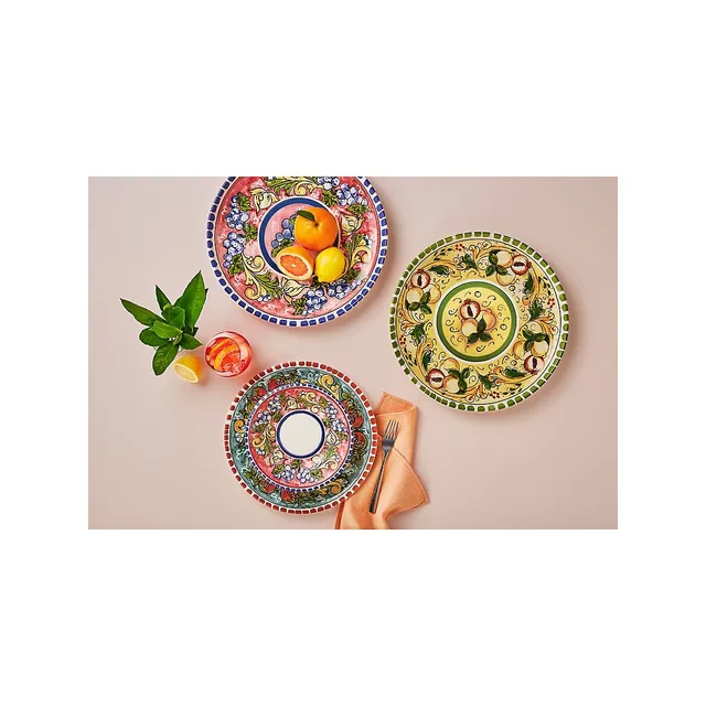 Maxwell & Williams Salerno Pomegranate Ceramic Round Platter 4 Maxwell & Williams Salerno Pomegranate Ceramic Round Platter - Image 2