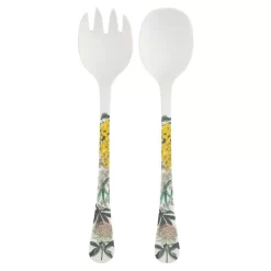 Maxwell & Williams Blck Pen Golden Summer Fork & Spoon 2-Piece Set