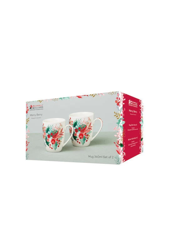 Maxwell & Williams Porcelain "Merry Berry", Set Of 2 7 Maxwell & Williams Porcelain "Merry Berry", Set Of 2 - Image 5