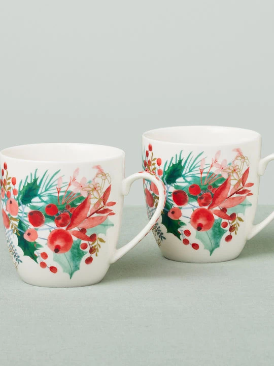 Maxwell & Williams Porcelain "Merry Berry", Set Of 2 3 Maxwell & Williams Porcelain "Merry Berry", Set Of 2