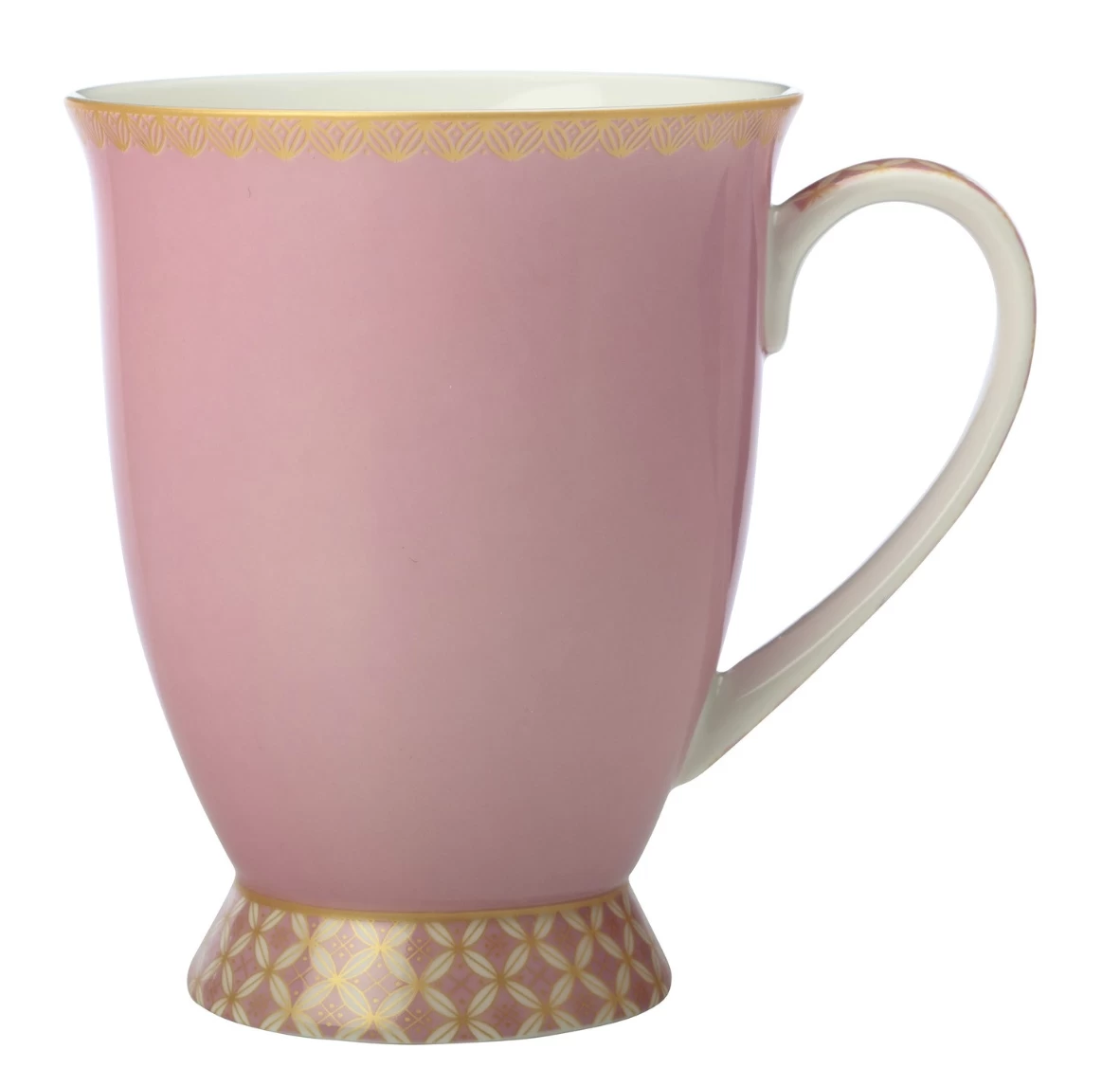 Maxwell & Williams Silk Road Footed Mug 300ml Pink 3 Maxwell & Williams Silk Road Footed Mug 300ml Pink