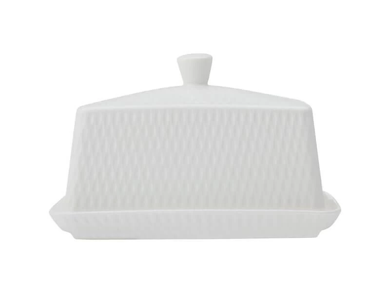 Maxwell & Williams White Basics Diamonds Butter Dish 3 Maxwell & Williams White Basics Diamonds Butter Dish