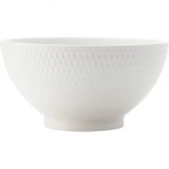 Maxwell & Williams White Basics Diamonds Rice Bowl, 12.5cm