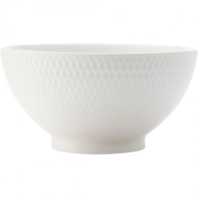 Maxwell & Williams White Basics Diamonds Rice Bowl, 12.5cm 3 Maxwell & Williams White Basics Diamonds Rice Bowl, 12.5cm