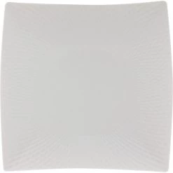 Maxwell & Williams White Basics Diamonds Square Dinner Plate, 26cm